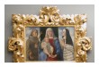 Mária gyermekével, Assisi Szent Ferenccel és Szent Klárával