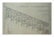 Pannonhalma, lépcsőkorlát terve